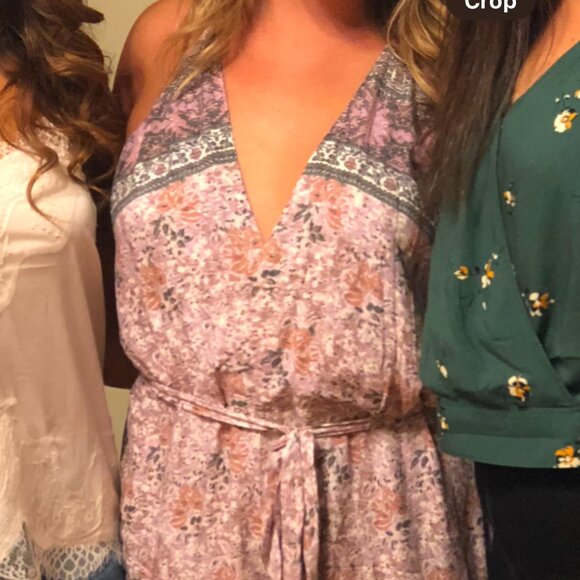 🌸 Cotton Candy LA Floral Boho Jumpsuit - Size L (Fits M/L) 🌸 - Picture 1 of 10